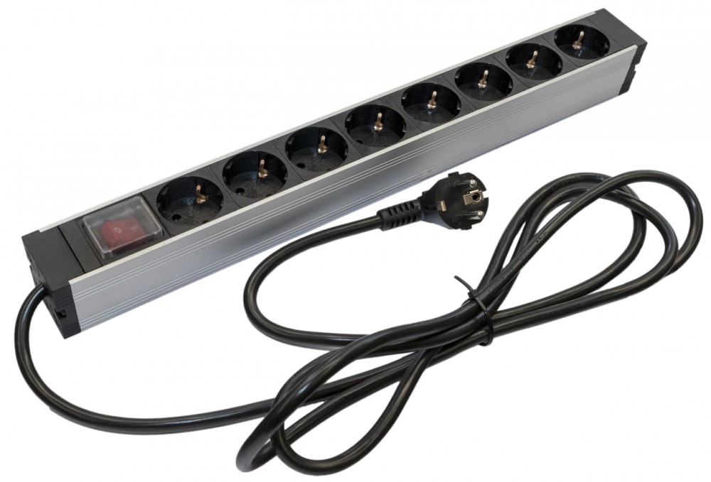 

Блок розеток (PDU) Hyperline, кол-во розеток:8 (8xЕвро), черный/серебристый, кабель питания 2.5 м (SHZ19-8SH-S-2.5EU)