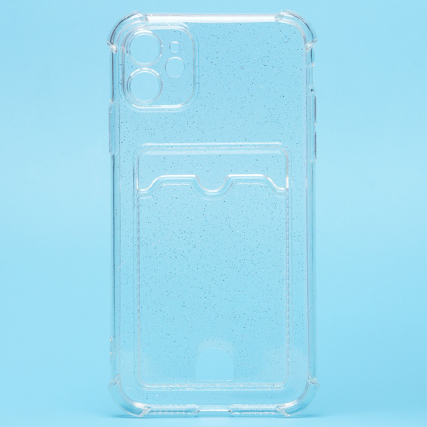 

Чехол-накладка с картхолдером для смартфона Apple iPhone 11, силикон, прозрачный (207972)