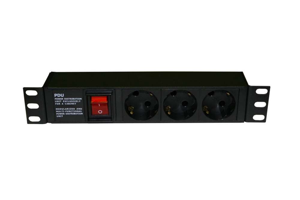 

Блок розеток (PDU) Hyperline, кол-во розеток:3 (3xЕвро), 10А, черный (SHE10-3SH-S-IEC)