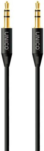 Кабель Jack 3.5mm(M)-Jack 3.5mm(M), экранированный, 1м, серый Unico (DCAUXUNC)