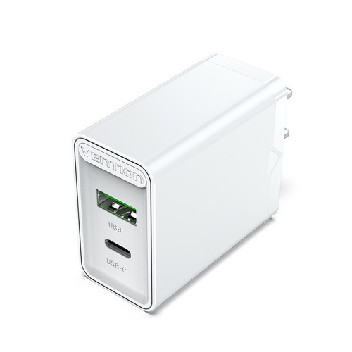 

Сетевое зарядное устройство Vention FBBW0 20W, USB, USB type-C, Quick Charge, PD, 3A, белый (FBBW0-EU), FBBW0