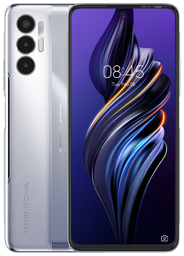 

Смартфон Tecno POVA 3, 6.9" 2460x1080 IPS, MediaTek Helio G88, 6Gb RAM, 128Gb, 3G/4G, NFC, Wi-Fi, BT, 3xCam, 2-Sim, 7000mAh, USB Type-C, Android 12, серебристый, POVA 3