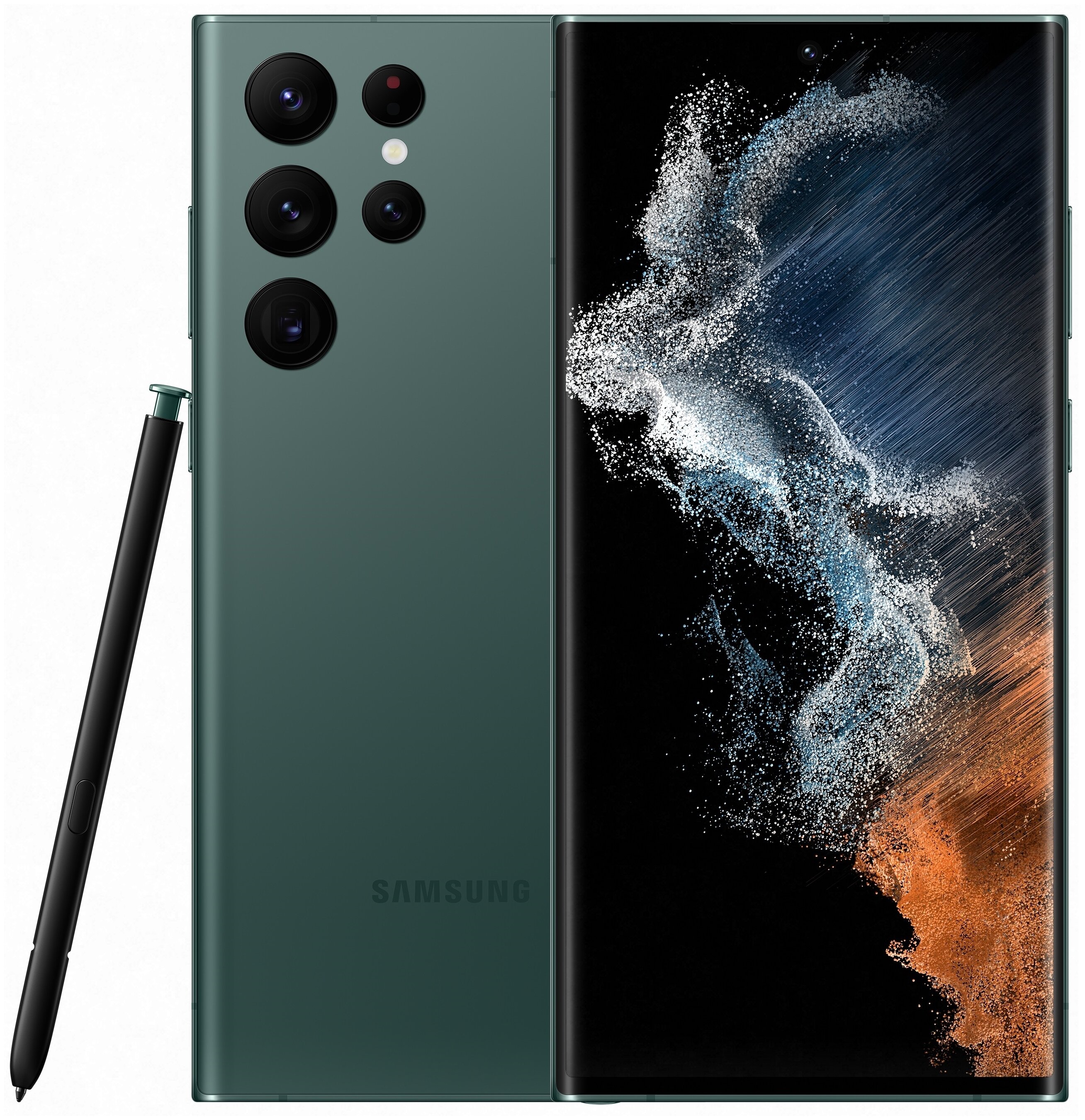Смартфон Samsung Galaxy S22 Ultra 12Gb/256Gb Android зеленый (SM