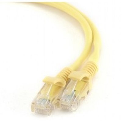 Патч-корд UTP кат.5e, 0.25м, RJ45-RJ45, желтый, CCA, Bion BNPP12-0.25M/Y (BCL-PP12-0.25M/Y)