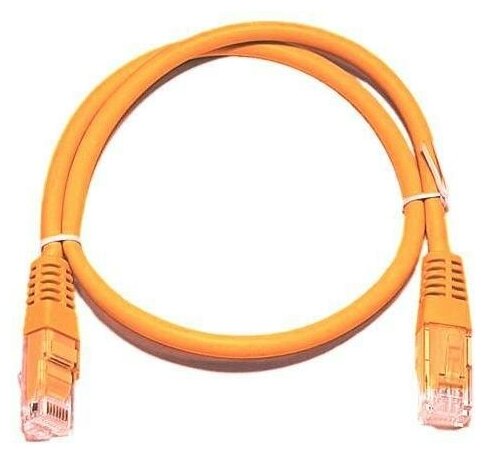 

Патч-корд UTP кат.5e, 1м, RJ45-RJ45, оранжевый, CCA, Bion BNPP12-1M/O (BCL-PP12-1M/O), BNPP12-1M/O