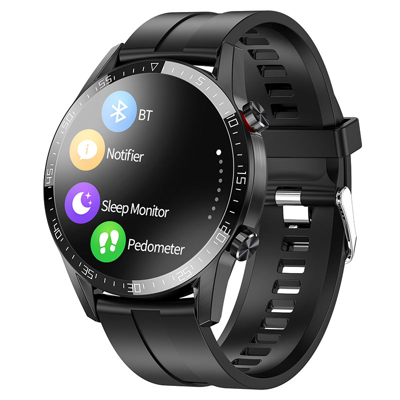 

Смарт-часы Hoco Y2, 1.3" IPS, черный (749987), Y2