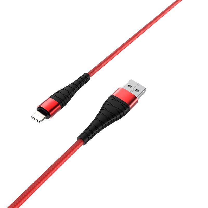 

Кабель USB-Lightning 8-pin, 5A, 1м, красный Borofone Munificent BX32 (10420), BX32