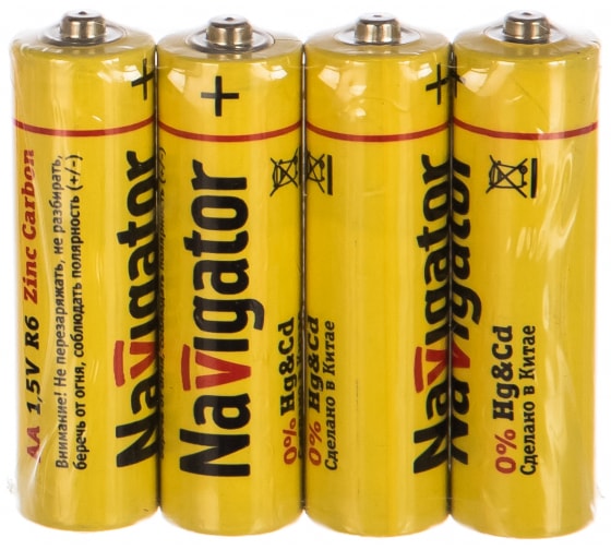 Батарейка Navigator, AAA (LR03/24А), 1.5V, 4 шт