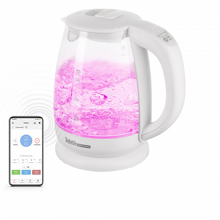 

Чайник REDMOND SkyKettle RK-G211S 1.7л. 2200Вт, термостойкое стекло, белый (RK-G211S), RK-G211S