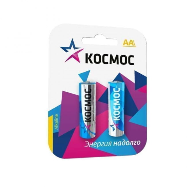 

Батарейка Космос AA (LR06/15А), 1.5V, 2 шт. (KOCLR62BL)