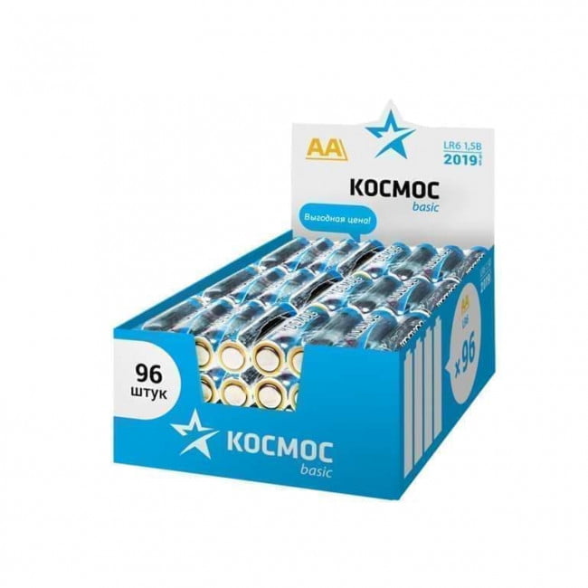 Батарейка Космос, AA (LR06/15А), 1.5V, 96 шт
