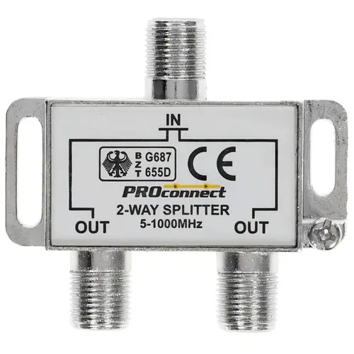 Разветвитель TV-IN-2xTV-OUT, Proconnect