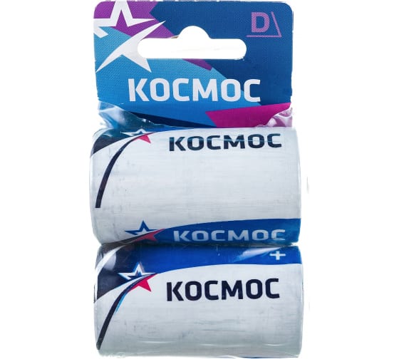 

Батарейка Космос D (LR20/13А), 1.5V, 2 шт. (KOCR202BL)