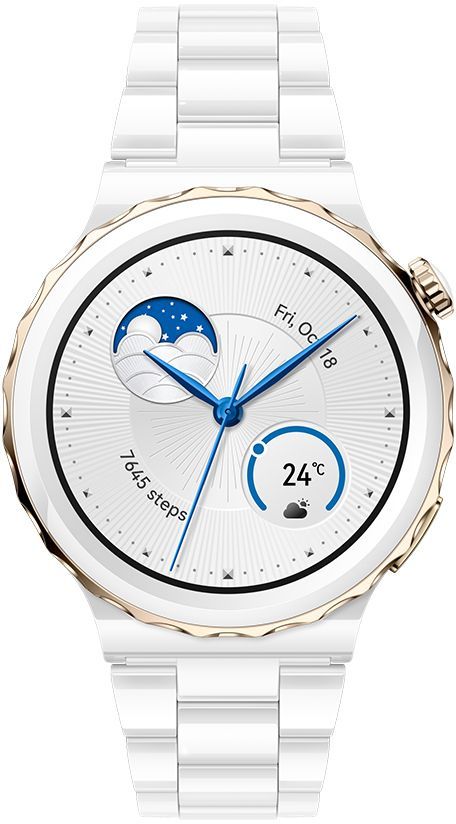 

Смарт-часы Huawei WATCH GT 3 Pro FRIGGA-B19, 1.32" Amoled, белый (55028859), WATCH GT 3 Pro FRIGGA-B19