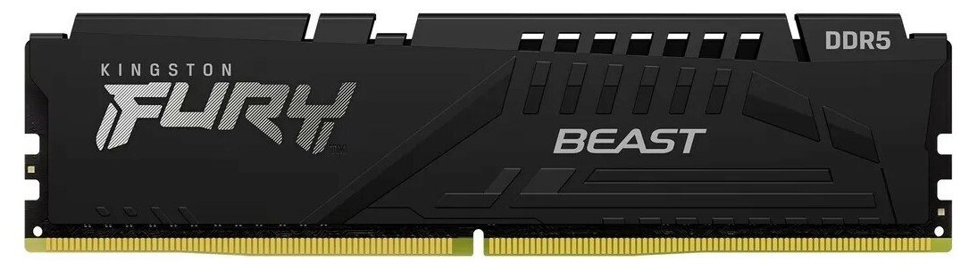 

Память DDR5 DIMM 32Gb, 4800MHz, CL38, 1.1 В, Kingston, FURY Beast Black (KF548C38BB-32), KF548C38BB-32