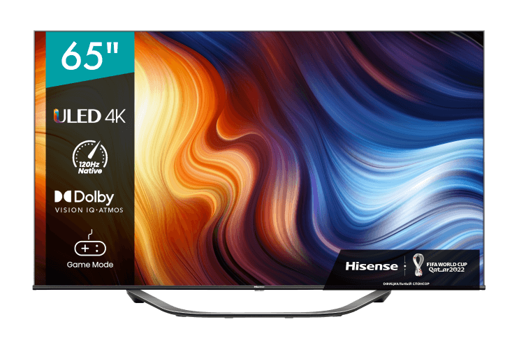 

Телевизор 65" Hisense 65U7HQ, 4K, 3840x2160, DVB-T /T2 /C, HDMIx4, USBx2, WiFi, Smart TV, черный (65U7HQ), 65U7HQ