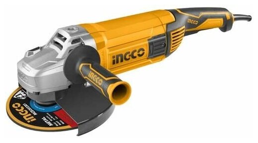 

УШМ (болгарка) Ingco AG24008, сетевая, 2400Вт, 230мм, 6600 об/мин, AG24008