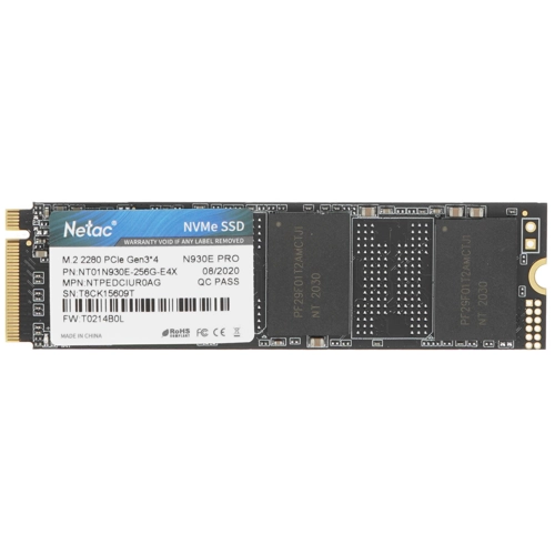 SSD Netac N930E Pro 256Gb M.2 (NT01N930E-256G-E4X)