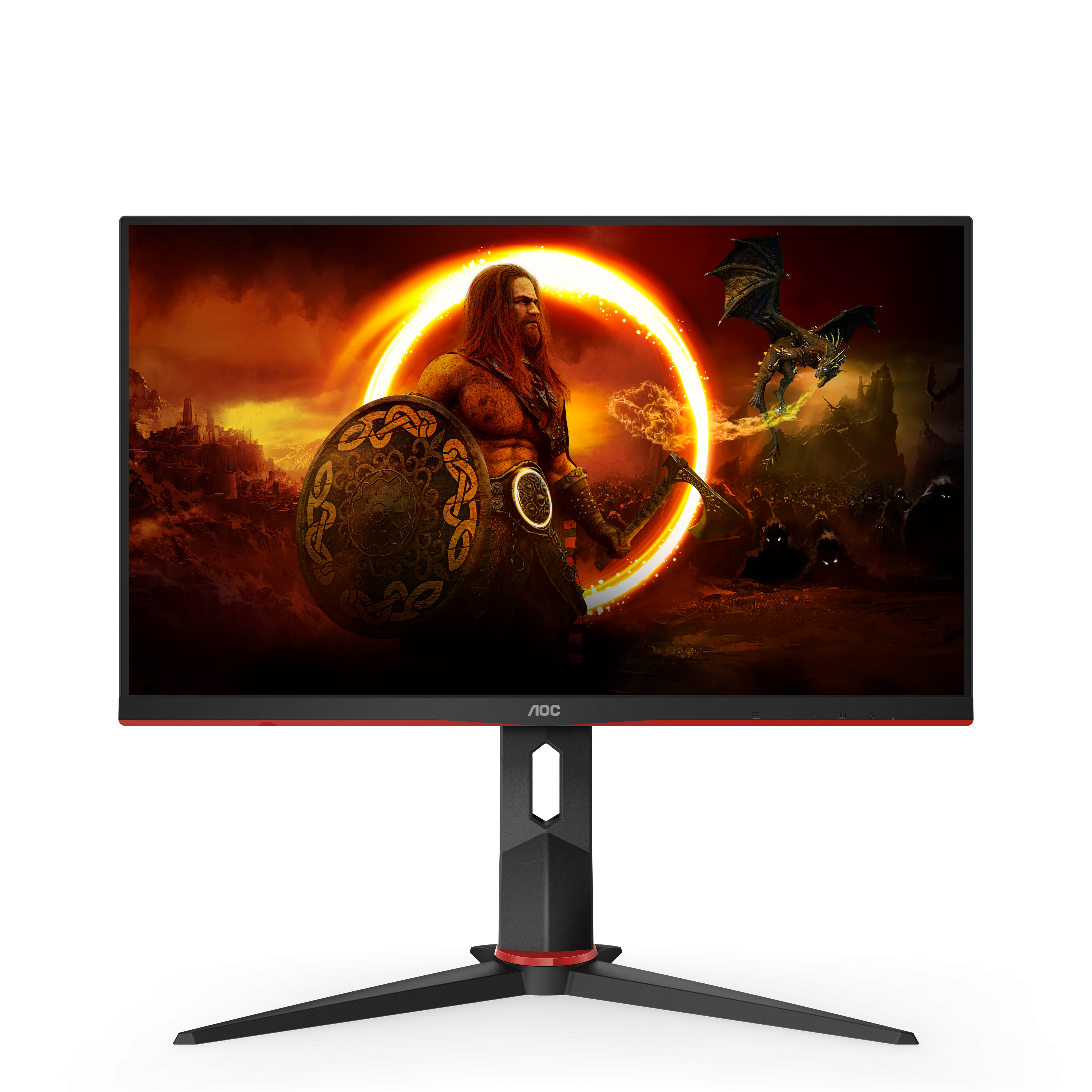 

Монитор 23.8" AOC 24G2SPU IPS, 1920x1080 (16:9), 300кд/м2, 165Hz, 1мс, 178°/178°, FreeSync Premium, VGA, HDMI, DisplayPort, USB-Hub, черный/красный (24G2SPU), 24G2SPU