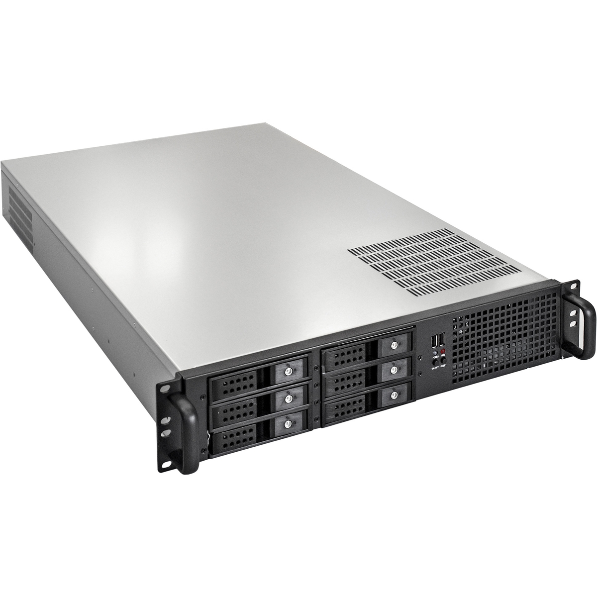 

Корпус Exegate 2U660-HS06, E-ATX, 2U RM, 6x3.5 HS, 1x1200 Вт, черный/серебристый (EX293356RUS), 2U660-HS06