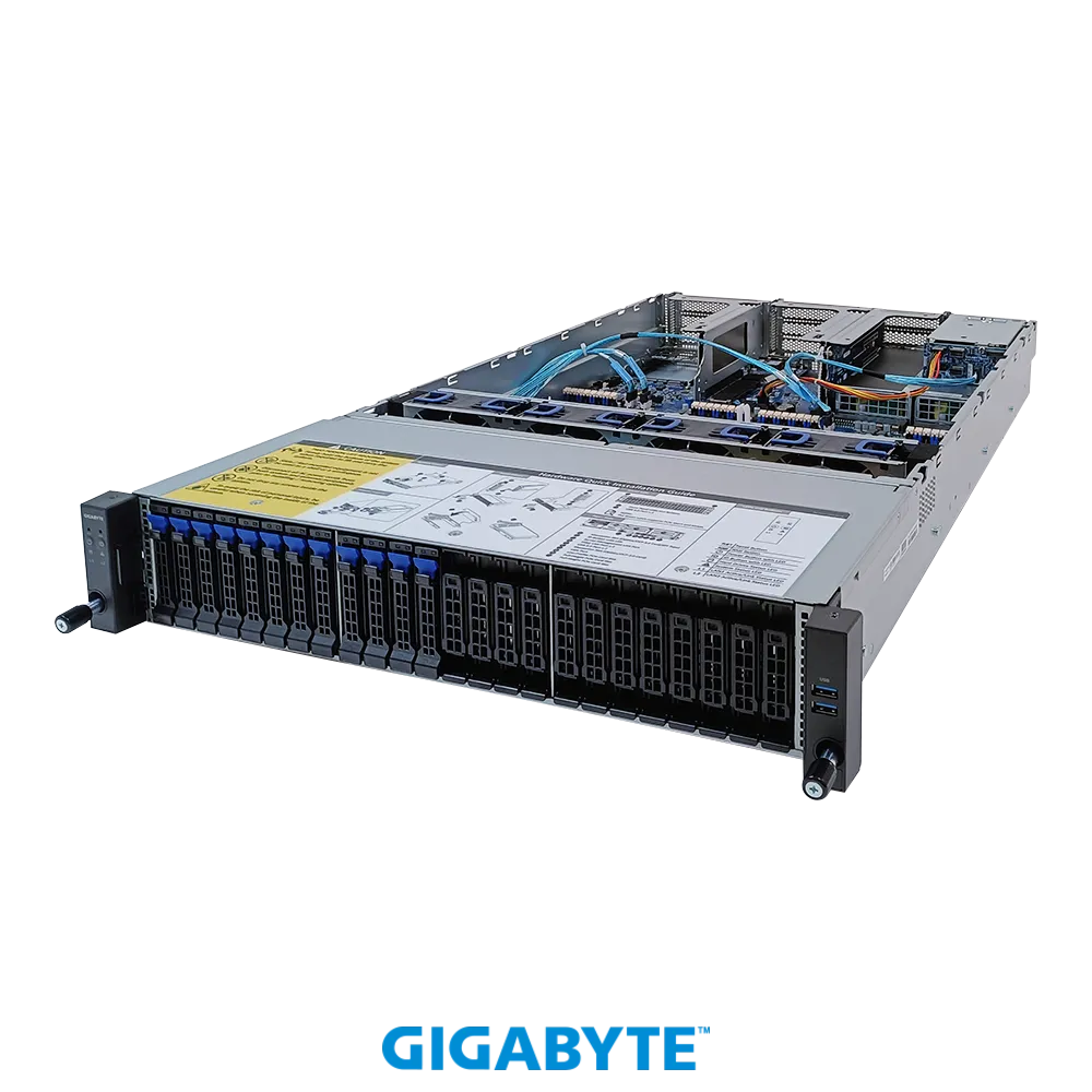

Серверная платформа Gigabyte R282-Z97, 2xSocket SP3, 32xDDR4, 12x2.5 HDD HS + 2x2.5 HS, 1xM.2-PCI-E, 2x1 Гбит/c, AMI MegaRAC SP-X, Redundant 2x1600 Вт, 2U (6NR282Z97MR-00-A00), R282-Z97