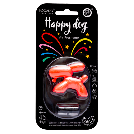 

Ароматизатор на кондиционер kogado Happy Dog, полимер, Lucky Fairy (3303), Happy Dog