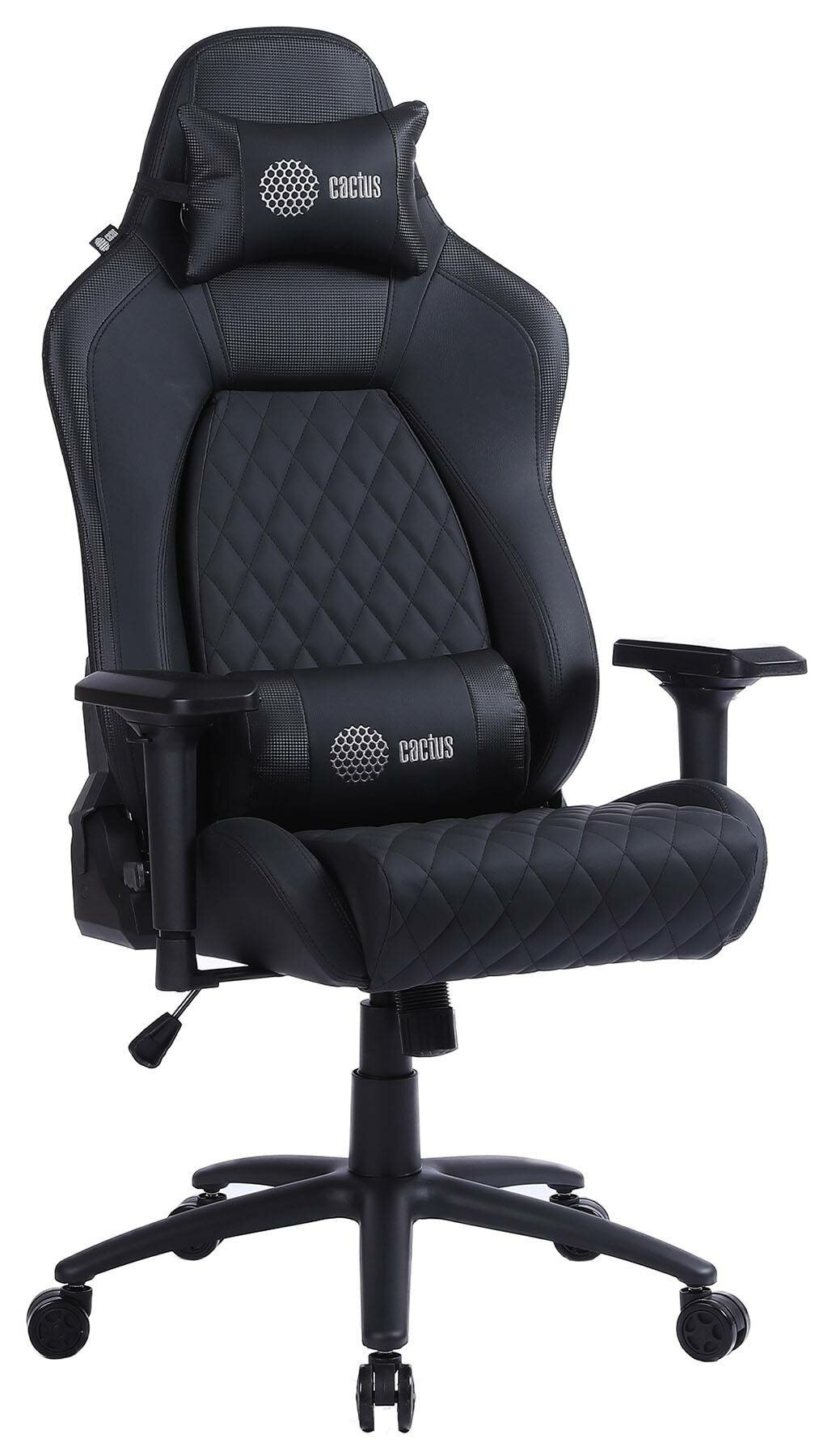 Кресло игровое Cactus CS-CHR-130, черный (CS-CHR-130)
