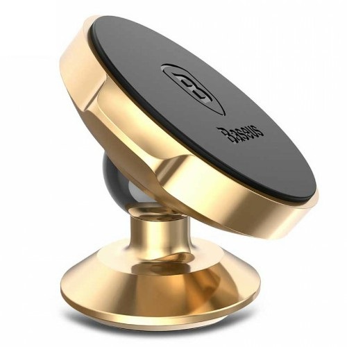 

Держатель автомобильный Baseus Small Ears, магнитный для смартфонов клеевая основа На торпедо, золотистый (6953156253094), Small Ears