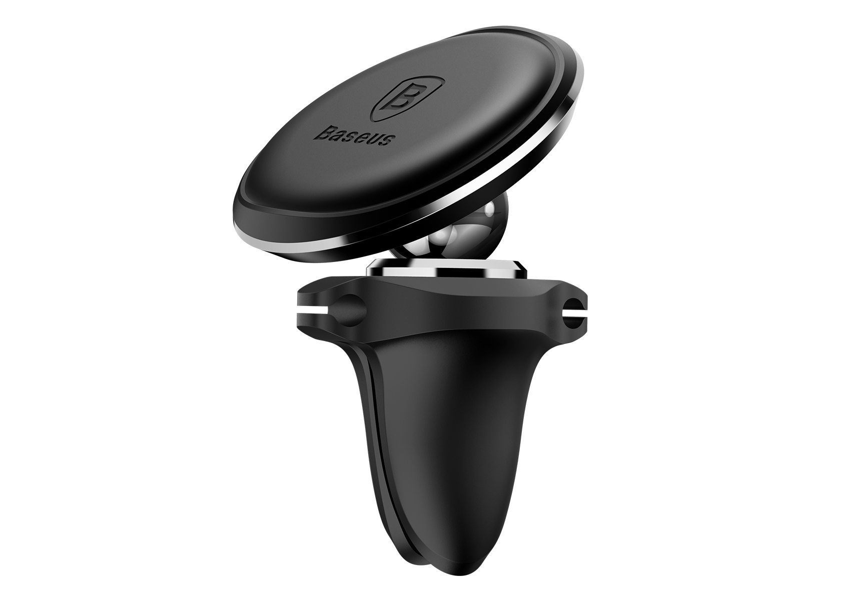 Держатель автомобильный Baseus SUGX-A01, магнитный для смартфонов зажим в воздуховод, черный (6953156260573)