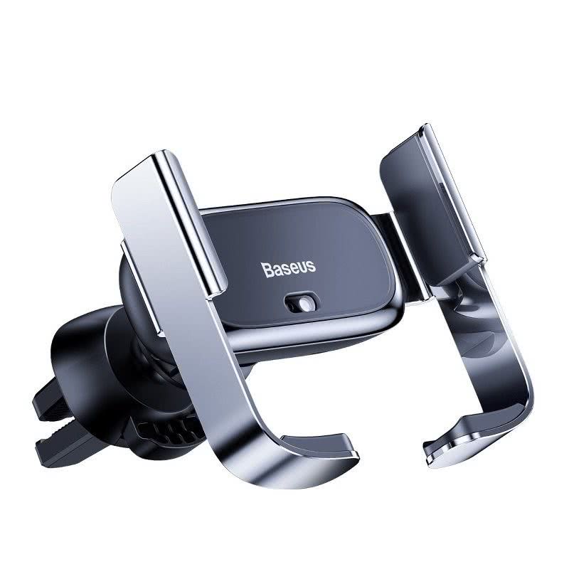

Держатель автомобильный Baseus Mini Electric Holder SUHW01-0S, раздвижной для смартфонов зажим в воздуховод, серебристый (6953156212145), SUHW01-0S