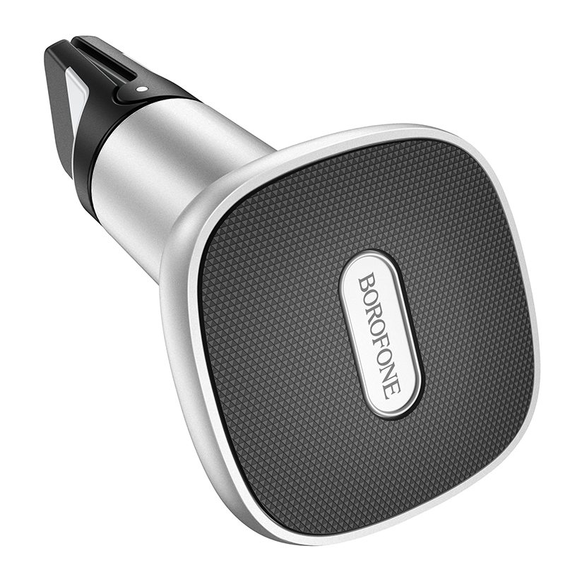 

Держатель автомобильный Borofone Smart BH44, магнитный для смартфонов зажим в воздуховод, серебристый (6931474746047), BH44