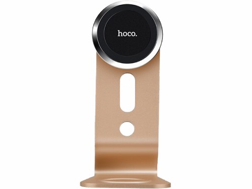

Держатель автомобильный Hoco P8, магнитный для смартфонов клеевая основа на панель, золотистый (6957531053347), P8