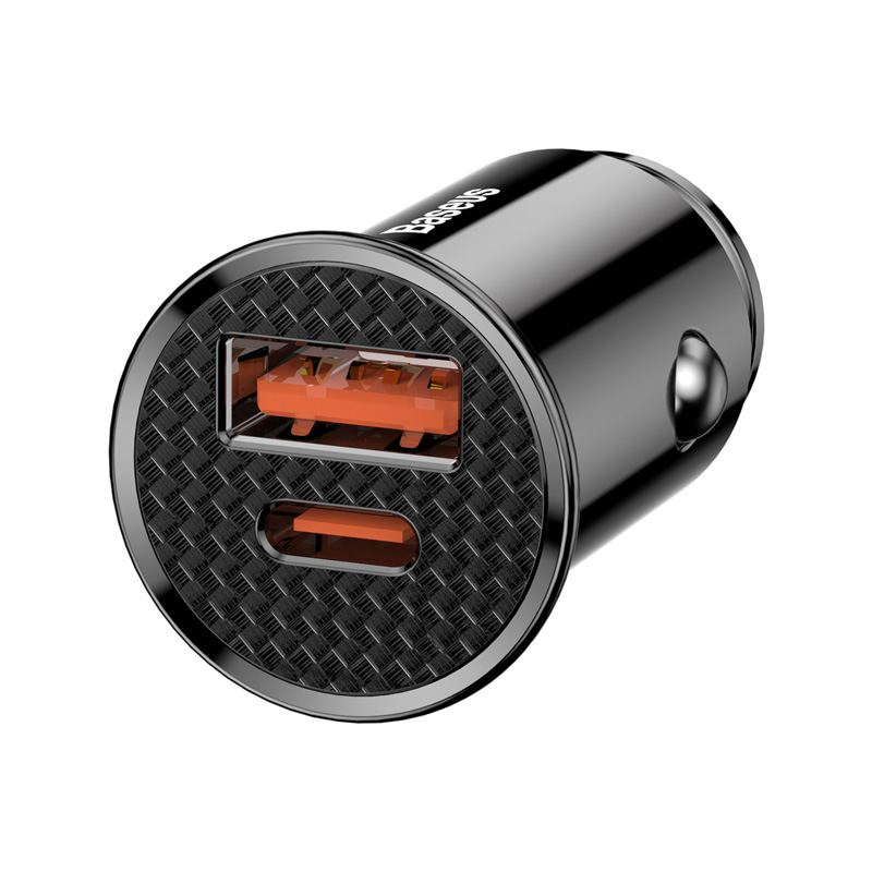 

Автомобильное зарядное устройство Baseus Circular Plastic, USB, 1xUSB Type C, 5A, QC, PD, черный (CCALL-YS01)