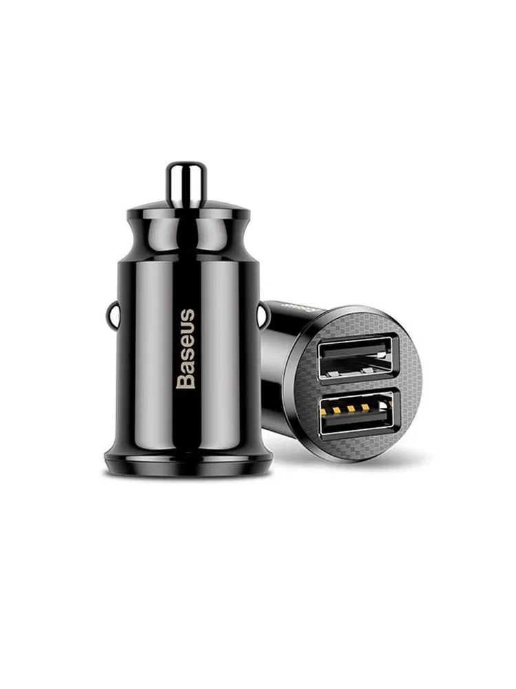 

Автомобильное зарядное устройство Baseus Grain C-8K, 2xUSB, 3.1А, 17 Вт, QC, черный (CCALL-ML01), C-8K