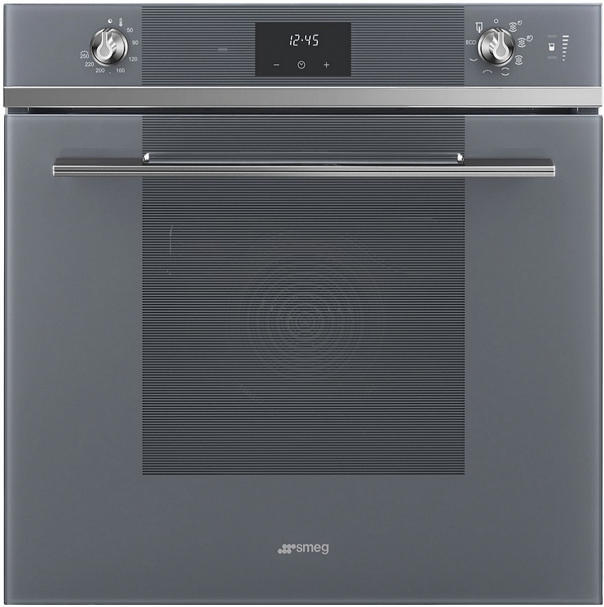 

Духовой шкаф электрический SMEG Linea SO6100S2S, черный/серебристый (SO6100S2S), SO6100S2S