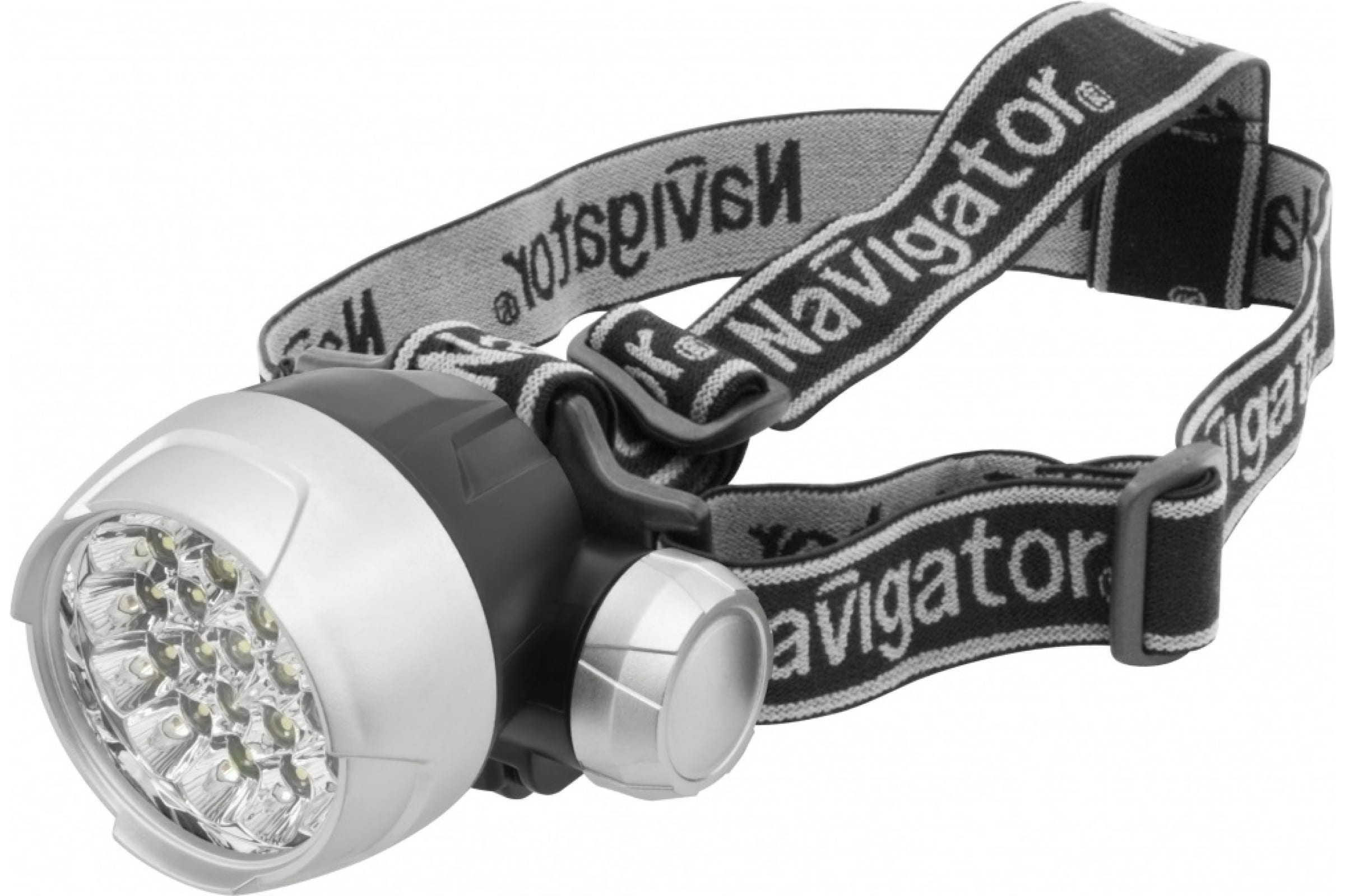 

Фонарь налобный Navigator NPT-H01-3AAA 90 лм (18626), Черный/серебристый, NPT-H01-3AAA