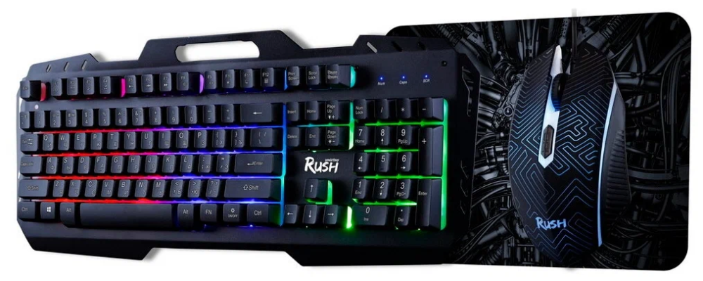 Клавиатура + мышь Smartbuy RUSH Citadel , USB, чёрный (SBC-355553G-K)