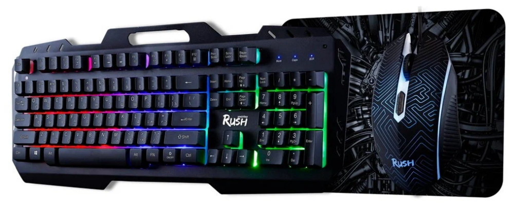 

Клавиатура + мышь Smartbuy RUSH Citadel , USB, чёрный (SBC-355553G-K), RUSH Citadel
