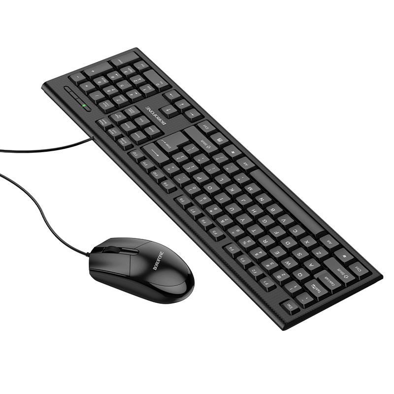 

Клавиатура + мышь BOROFONE Business BG6, USB, чёрный (6974443383010), Business BG6