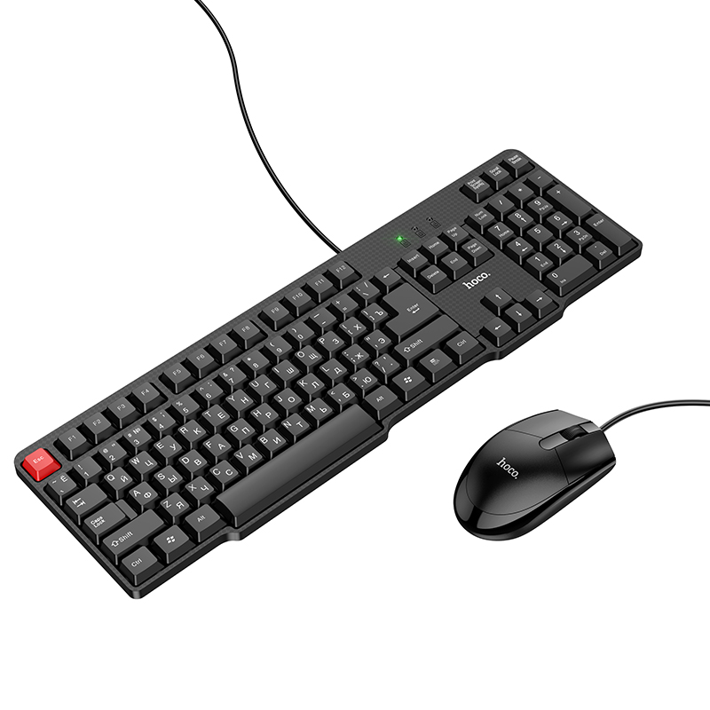 Клавиатура + мышь HOCO GM16, USB, чёрный (6931474756886)