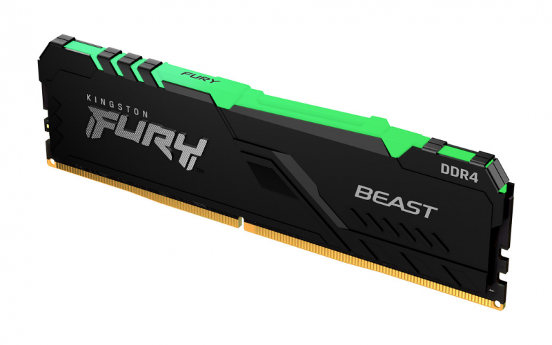

Память DDR4 DIMM 16Gb, 3600MHz, CL18, 1.35 В, Kingston, FURY Beast RGB (KF436C18BBA/16), KF436C18BBA/16