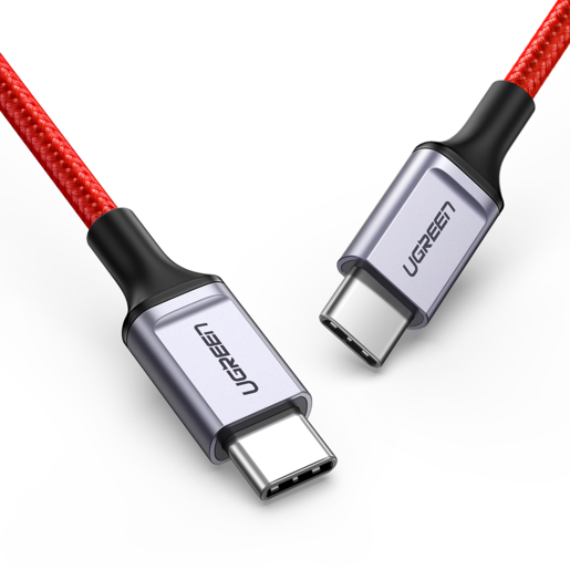 

Кабель USB Type-C-USB Type-C, экранированный, 3A быстрая зарядка, 1м, красный UGREEN US294 (60186), US294