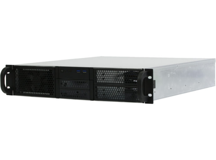

Корпус Procase RE204-D2H5-M-48, mini-ITX, 2U RM, без БП, черный/серебристый (RE204-D2H5-M-48), RE204-D2H5-M-48