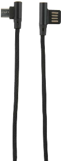 

Кабель Micro USB-USB, угловой, 1м, черный Red Line (УТ000015523)
