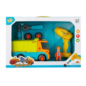 

Игровой набор JIALEGU TOYS "Самосвал" , Автомобиль Инструменты 2 шт. Шуруповерт, звук, разноцветный (C22698/A1373862M-W), "Самосвал"