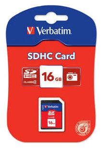 Карта памяти 16Gb SDHC Verbatim SDHC Class 4 480₽