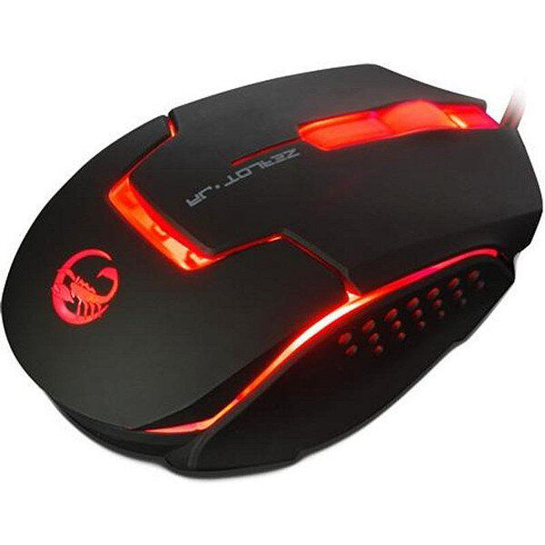 

Мышь проводная TEAM Scorpion Zealot-Jr, 4000dpi, оптическая светодиодная, USB, черный (XMS004-R), Zealot-Jr
