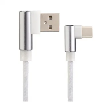 

Кабель USB Type-C-USB, угловой, 1м, белый PERFEO U4905 (U4905), U4905
