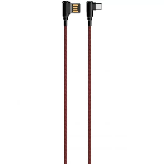 

Кабель Lightning 8-pin(m)-USB 2.0(Am), угловой, 1м, красный LDNIO LS421 (LD_B4625), LS421