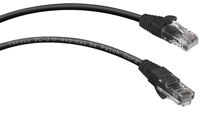 

Патч-корд UTP кат.5e, 3м, RJ45-RJ45, черный, CU, Cabeus PC-UTP-RJ45-Cat.5e-3m-BK (7686c), PC-UTP-RJ45-Cat.5e-3m-BK